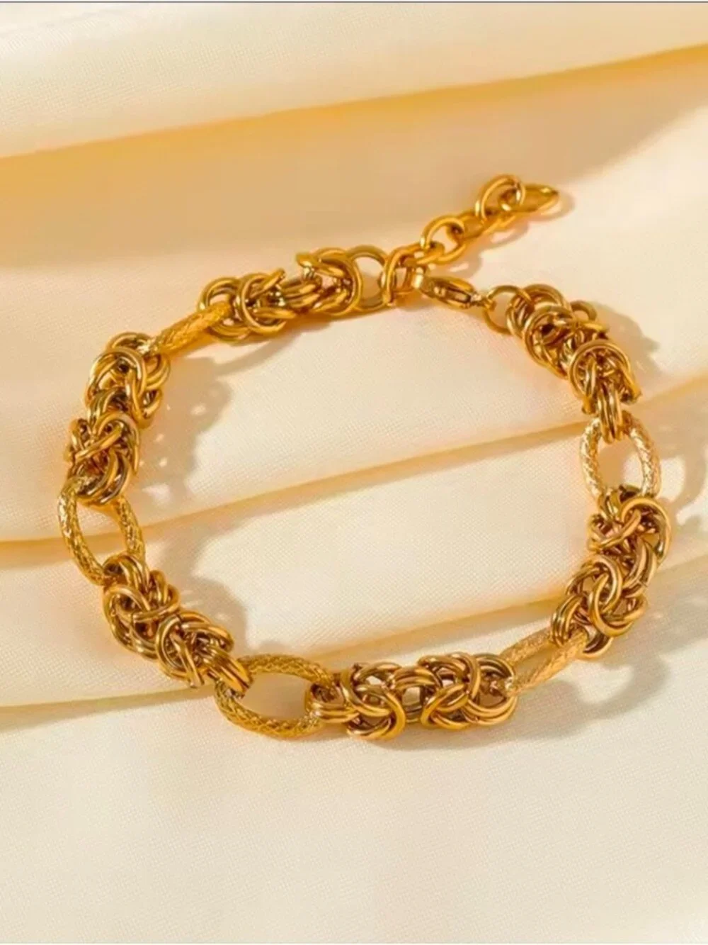 Gold Tone Chain Link Bracelet - Women Jewelry
